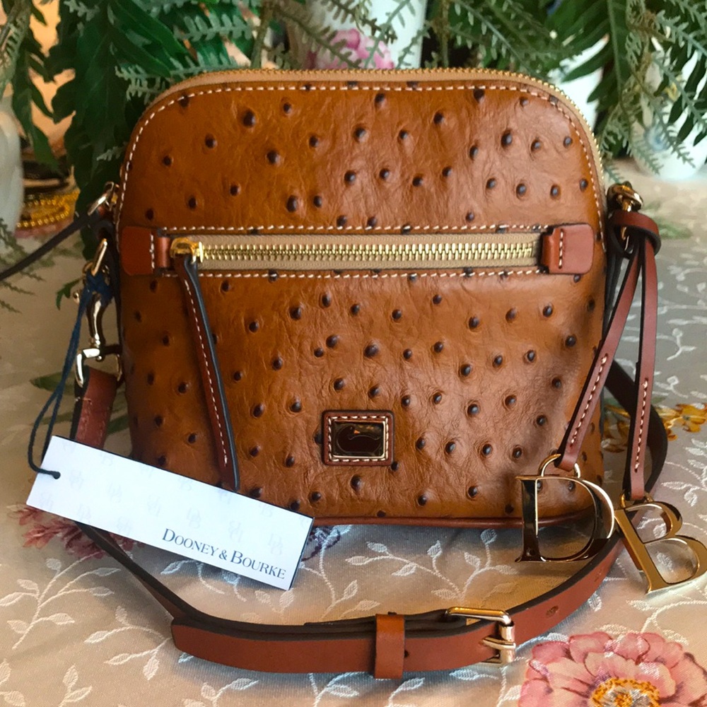 Brand New Dooney & Bourke Domed Leather Crossbody